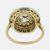 Antique 1.10 Carat Cushion Cut Diamond Cluster Ring