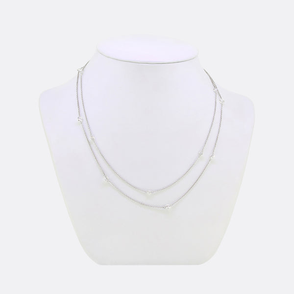 4.15 Carat Diamonds By The Yard Necklace