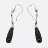 Art Deco Style Onyx and Diamond Drop Earrings