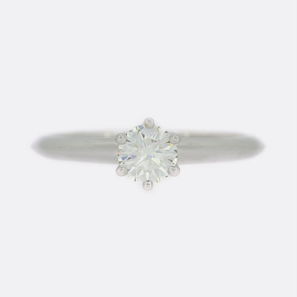 Tiffany & Co. 0.42 Carat Diamond Engagement Ring
