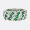 Emerald and Diamond Eternity Ring M 1/2 (53)