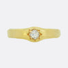 0.22 Carat Old Cut Diamond Solitaire Ring