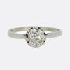 0.97 Carat Old Cut Diamond Solitaire Ring