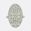 Diamond Daisy Cluster Cocktail Ring