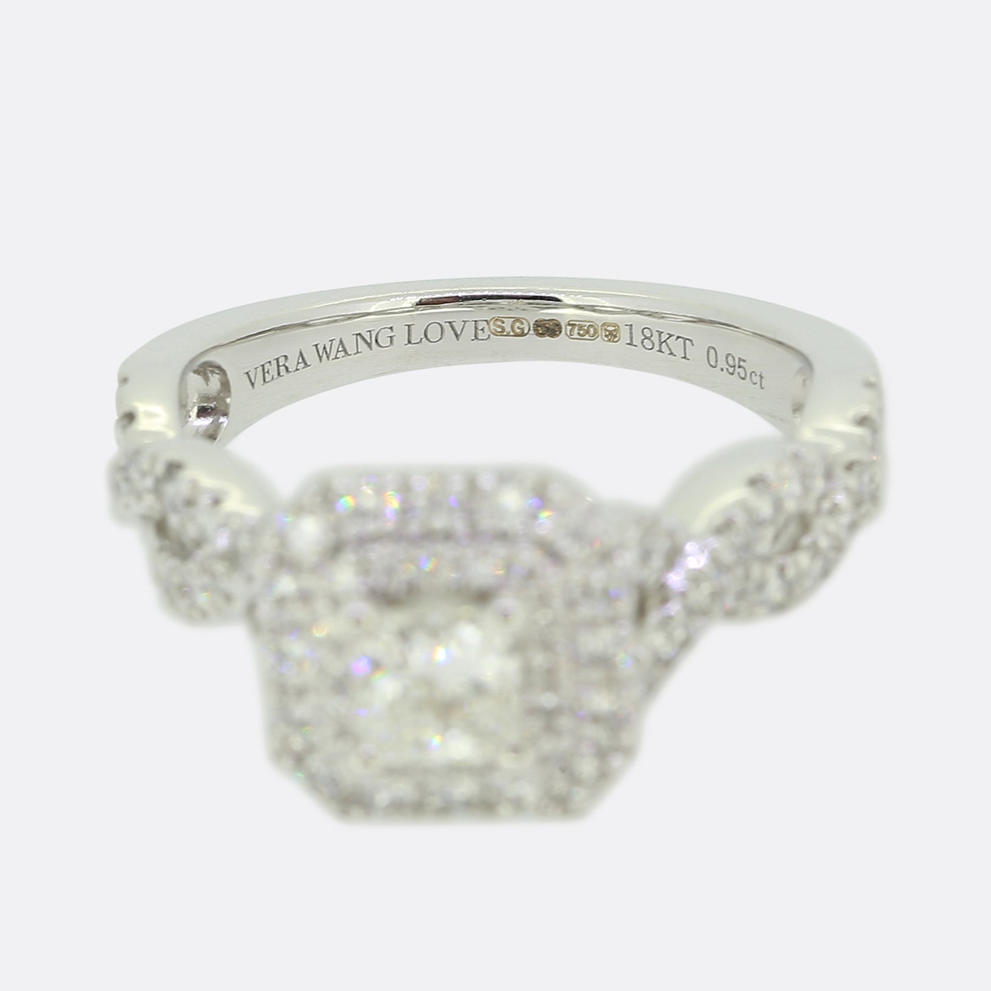 Vera Wang 0.45 Carat Diamond Halo Ring