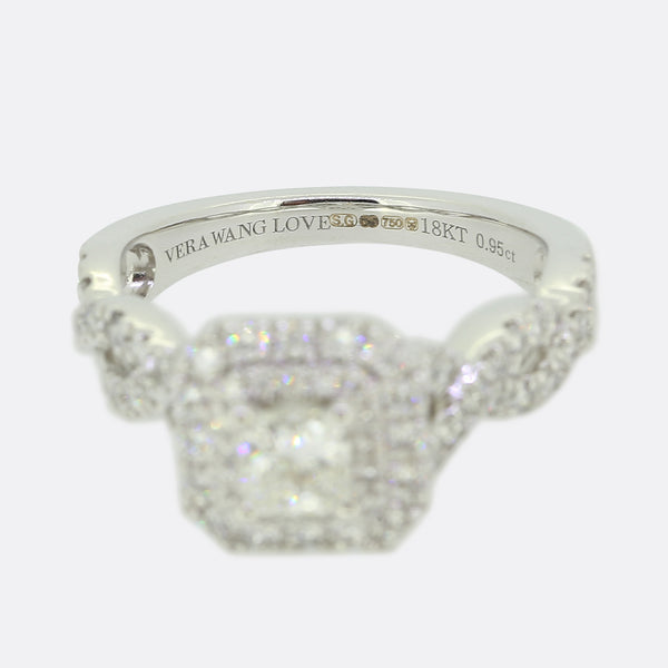 Vera Wang 0.45 Carat Diamond Halo Ring