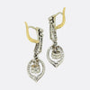 Antique French Early 20th Century Diamond Drop Earrings