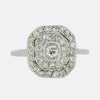 Art Deco Diamond Cluster Ring