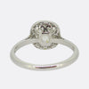 1.50 Carat Old Cushion Cut Diamond Halo Ring