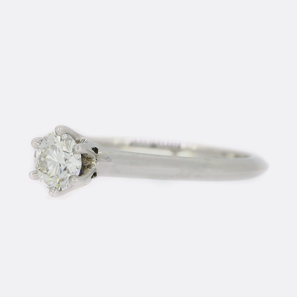 Tiffany & Co. 0.42 Carat Diamond Engagement Ring