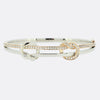 Boodles The Knot Two Tone Diamond Bangle