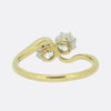 Two-Stone Diamond Crossover Ring