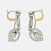 Antique French Early 20th Century Diamond Drop Earrings