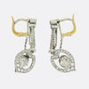 Antique French Early 20th Century Diamond Drop Earrings