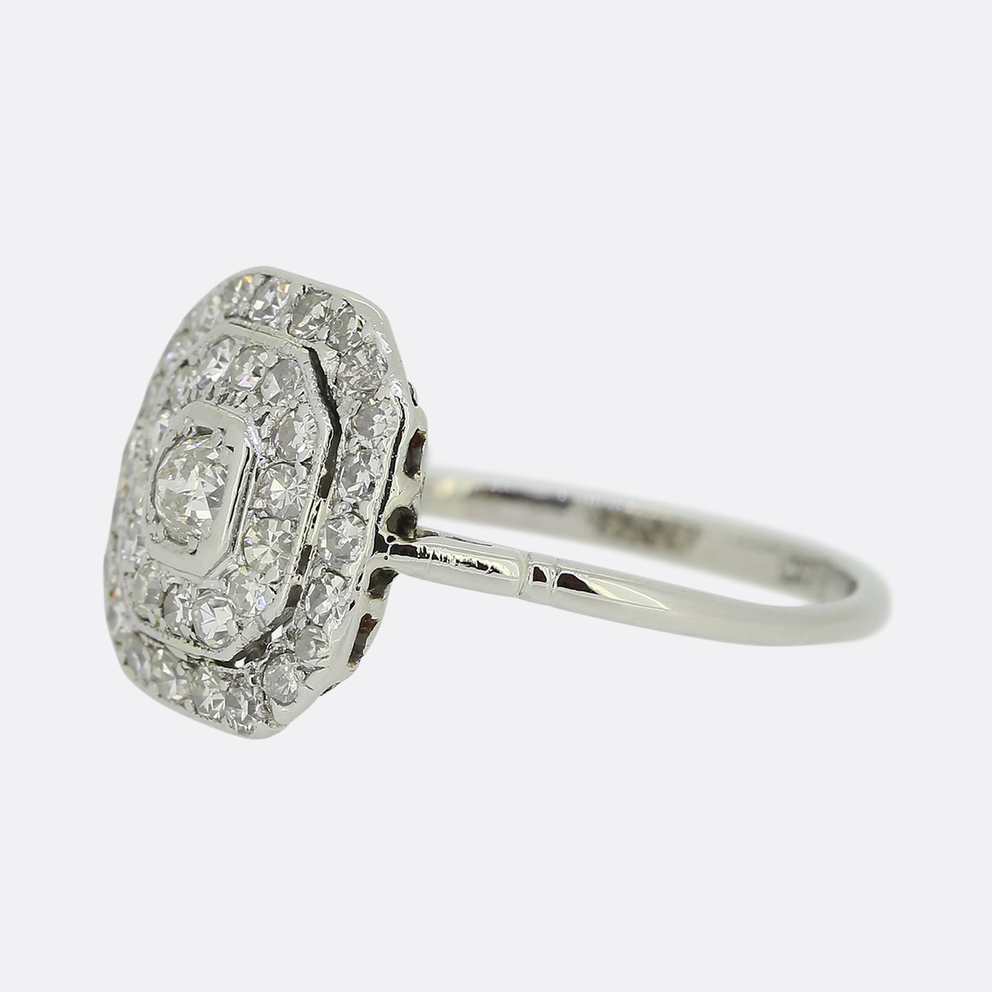 Art Deco Diamond Cluster Ring