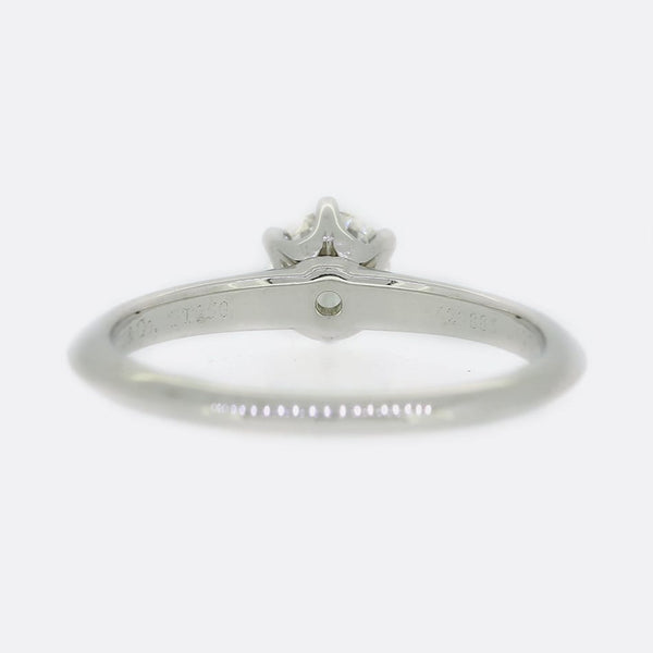 Tiffany & Co. 0.42 Carat Diamond Engagement Ring
