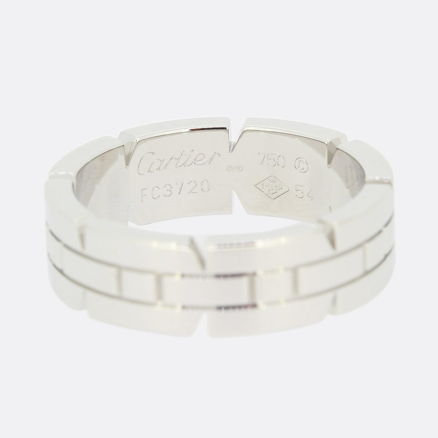 Cartier Tank Band Ring Size N (54)
