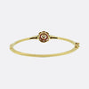 Art Deco Ruby and Diamond Target Bangle