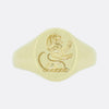 Vintage Lion Intaglio Signet Ring