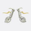 Antique French Early 20th Century Diamond Drop Earrings