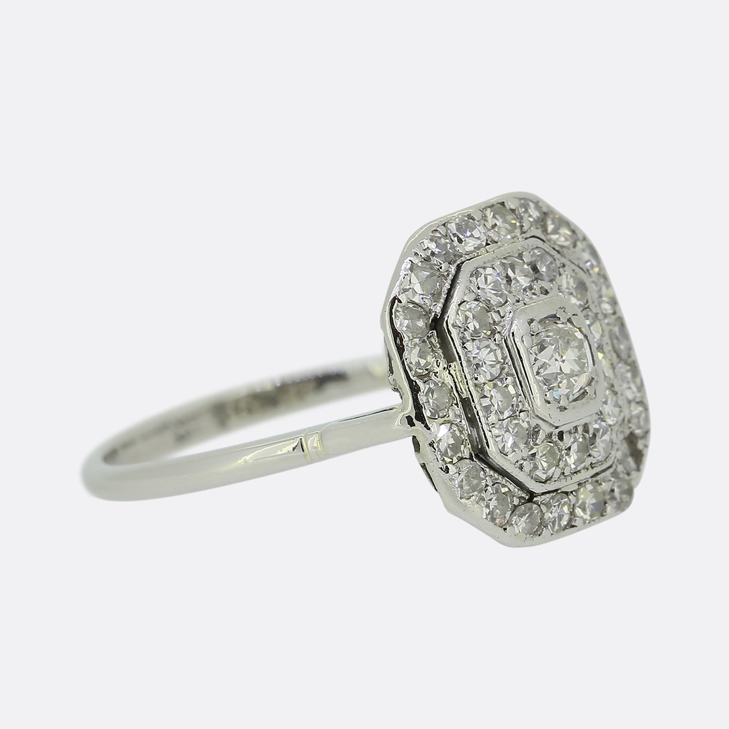 Art Deco Diamond Cluster Ring