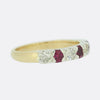 Vintage Ruby and Diamond Band Ring