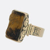 Victorian Tigers Eye Cameo Statement Ring