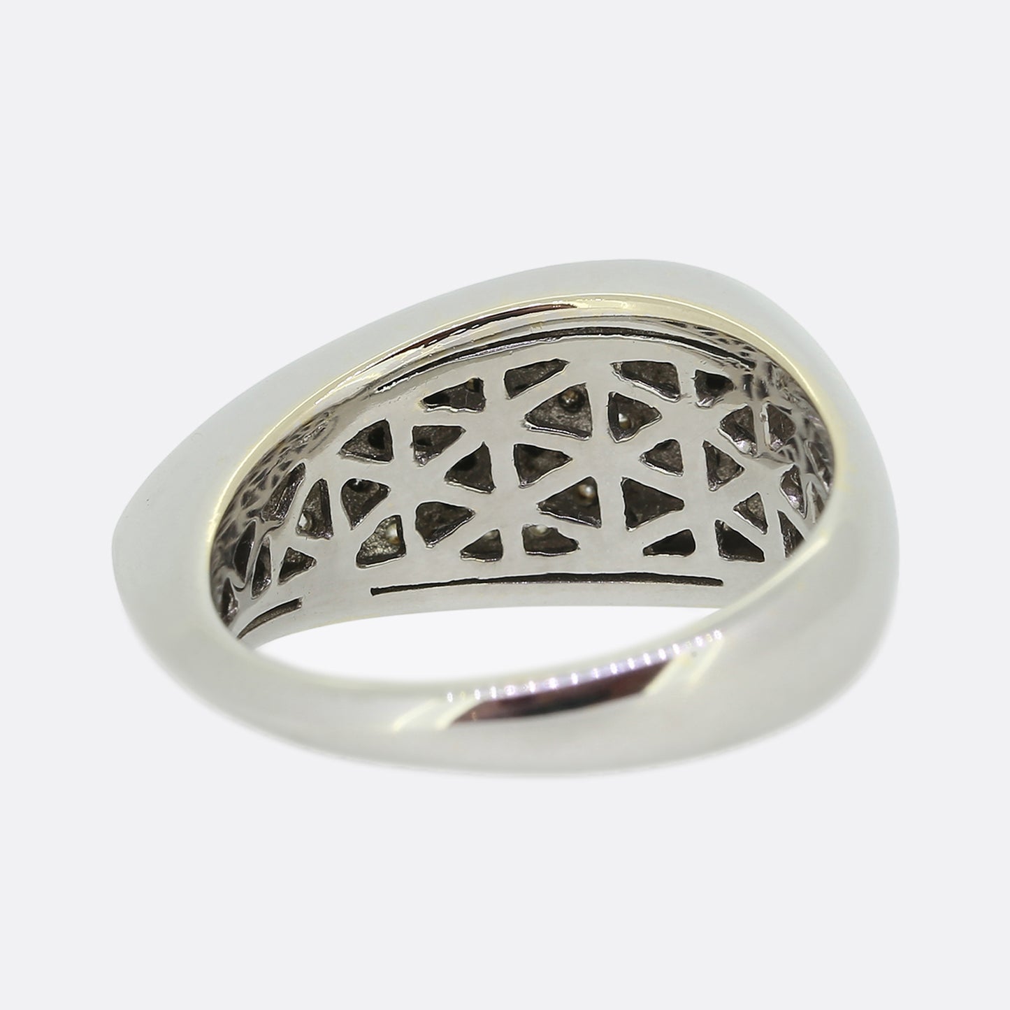 0.63 Carat Pavé Diamond Ring