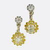 Antique French Diamond Dormeuse Earrings