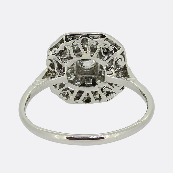 Art Deco Diamond Cluster Ring