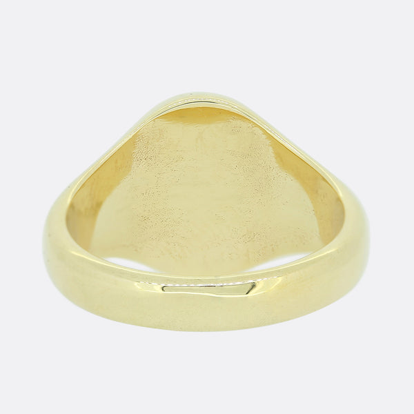 Vintage Lion Intaglio Signet Ring