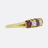 Edwardian Ruby and Diamond Five Stone Ring
