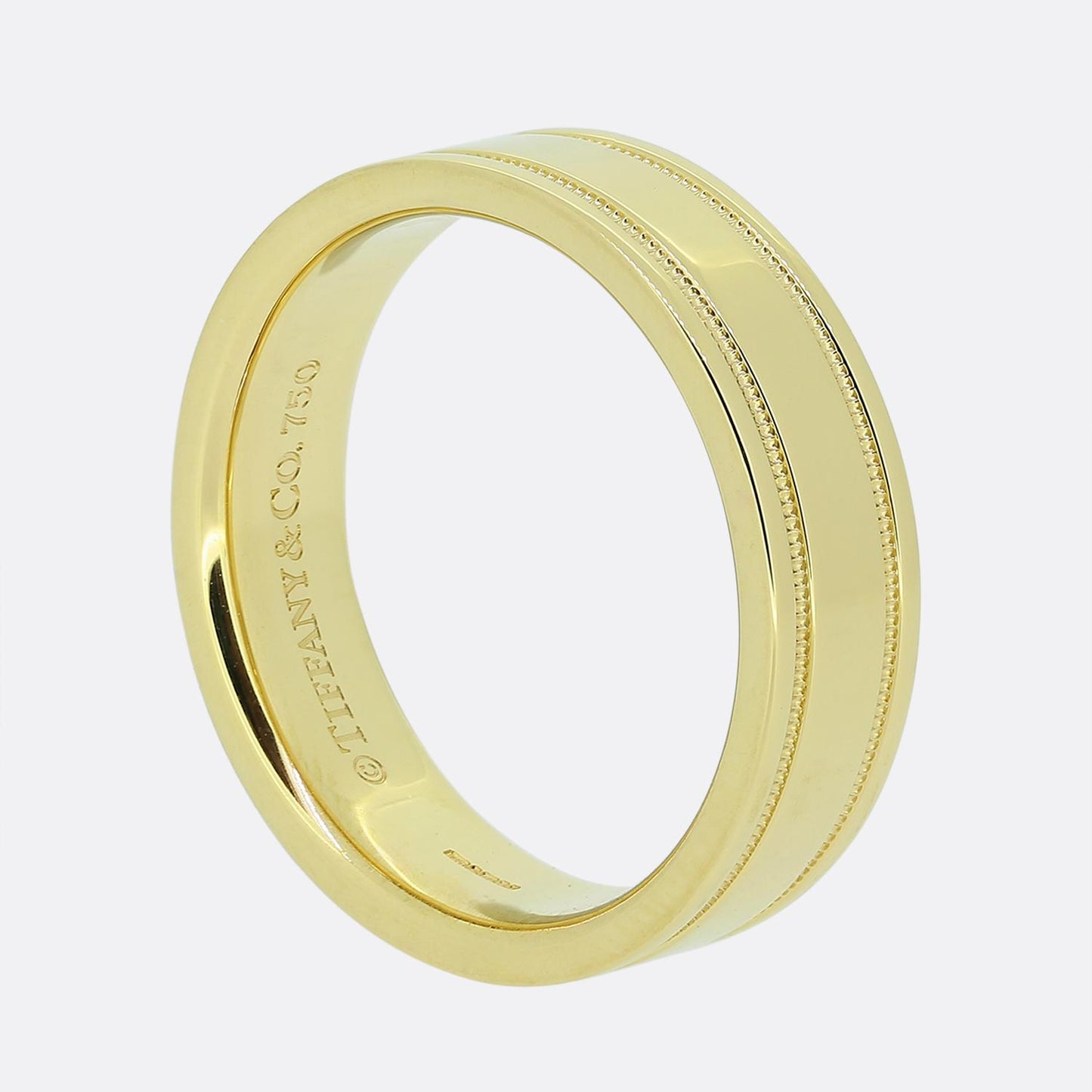 Tiffany & Co. 6mm Milgrain Band Ring Size S (60)