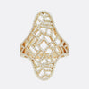 Junnay London Cracked Paint Effect Cocktail Ring