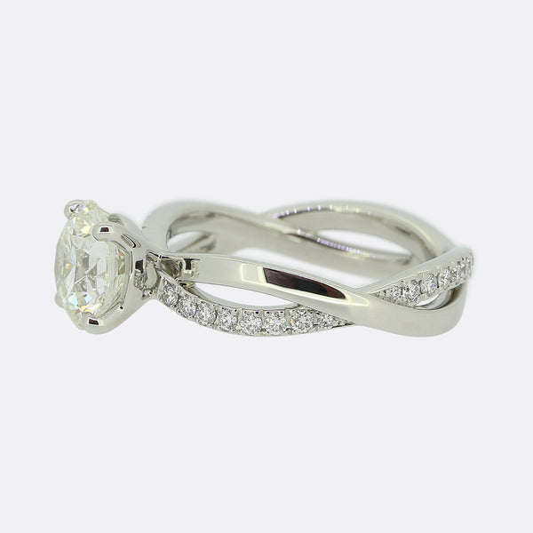 De Beers 1.30 Carat Diamond Infinity Ring