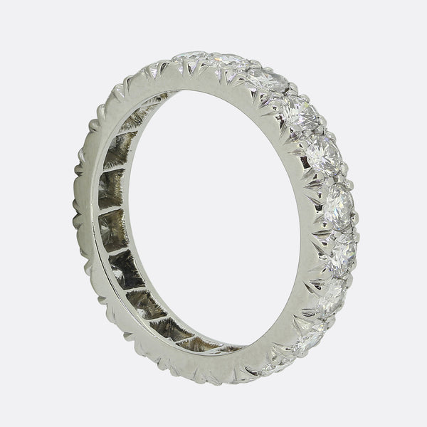 Vintage 2.00 Carat Diamond Full Eternity Ring Size K