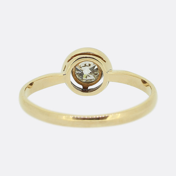 0.30 Carat Old Cut Diamond Solitaire Ring