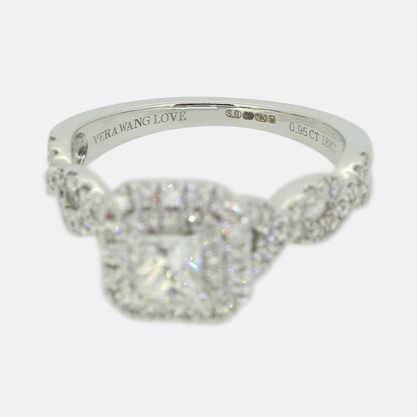 Vera Wang 0.45 Carat Diamond Halo Ring