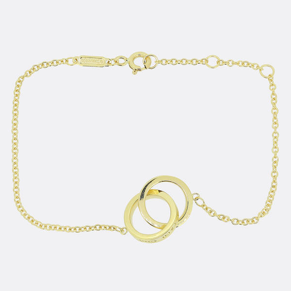 Interlocking circles chain bracelet Clearance