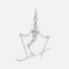 Diamond Skier Pendant