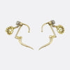 Antique French Diamond Dormeuse Earrings
