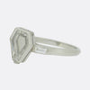 Art Deco Portrait Diamond Locket Ring