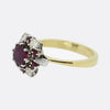Vintage Ruby and Diamond Cluster Ring