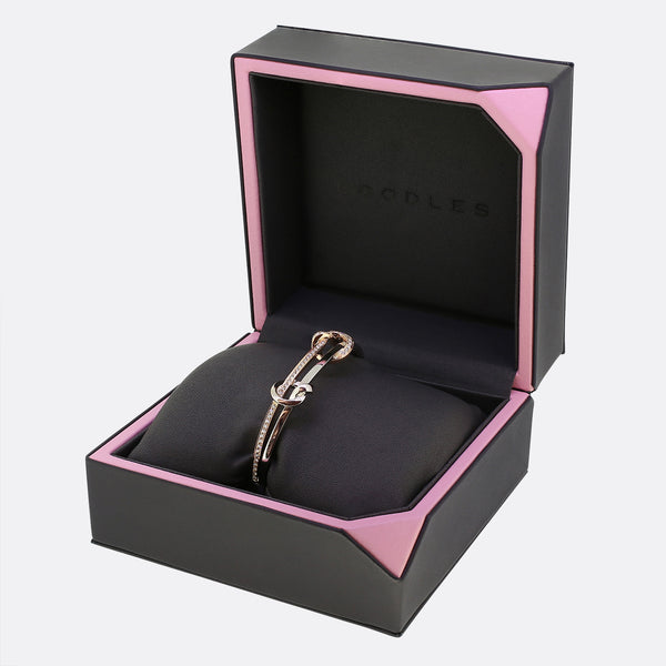 Boodles The Knot Two Tone Diamond Bangle