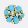 Julius Cohen Turquoise and Diamond Cluster Ring