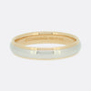 Tiffany and Co. Two Tone 4mm Wedding Band Ring Size Q 1/2