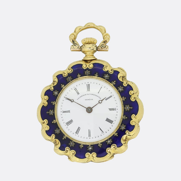 Vacheron & Constantin Enamel and Diamond Pocket Watch