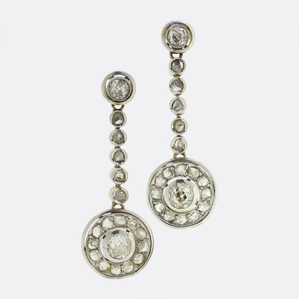 Art Deco Diamond Drop Earrings