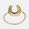 Victorian Turquoise and Pearl Horseshoe Ring
