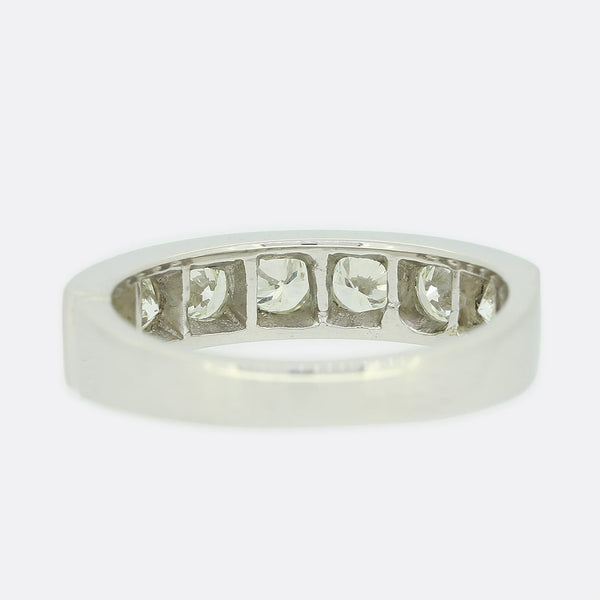 1.05 Carat Diamond Half Eternity Ring